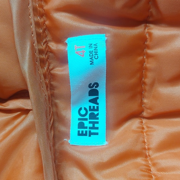 Epic Threads Jacket Puffer Coat Toddler Boys Camo brown Size 4 - Picture 7 of 8